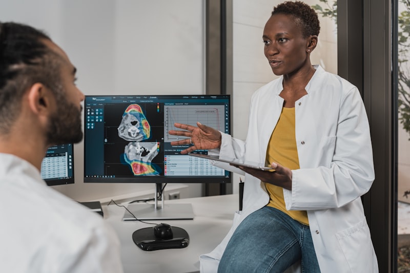 Doctor consulting with a patient